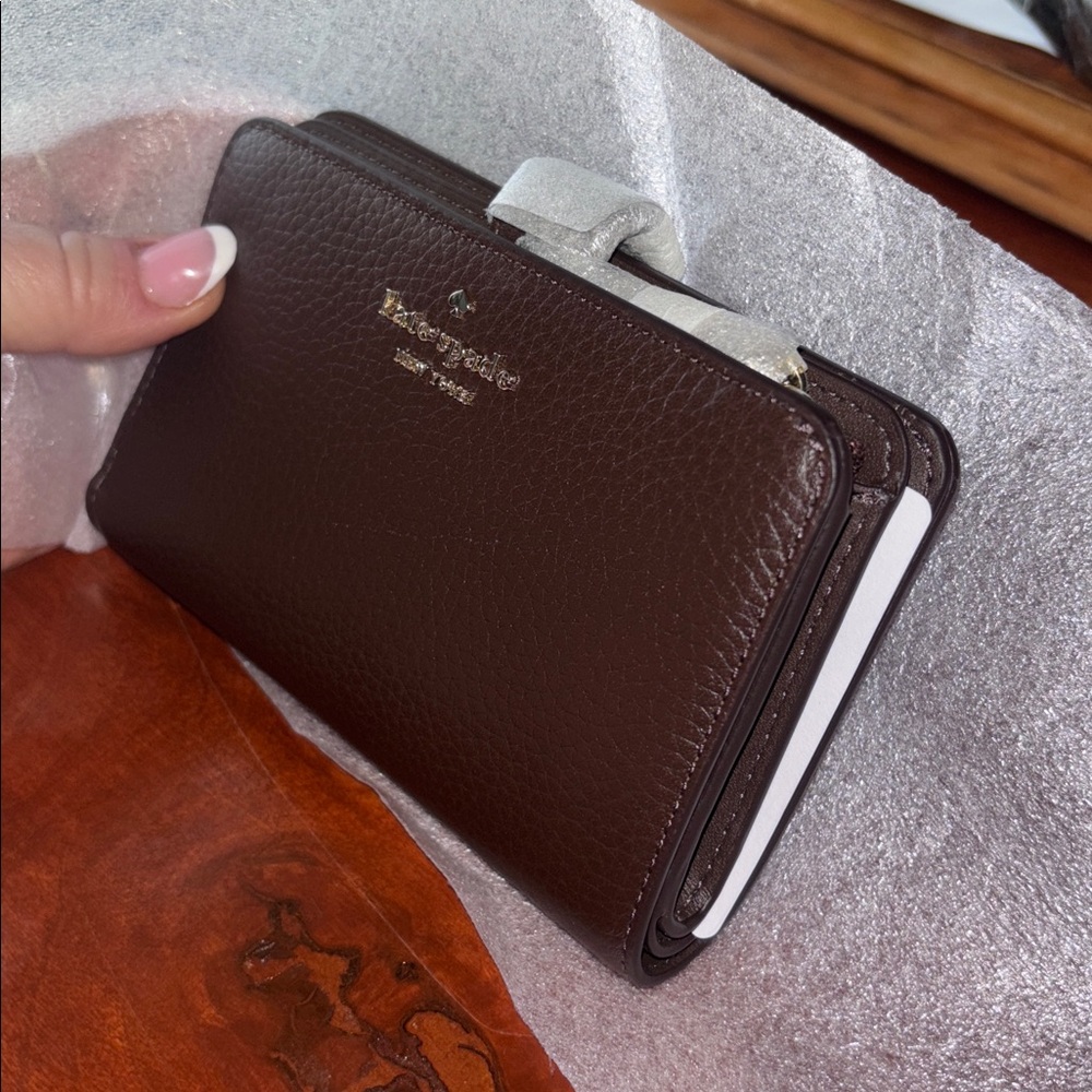 Kate Spade Lena Medium Bifold Wallet - Espresso - Picture 5 of 5